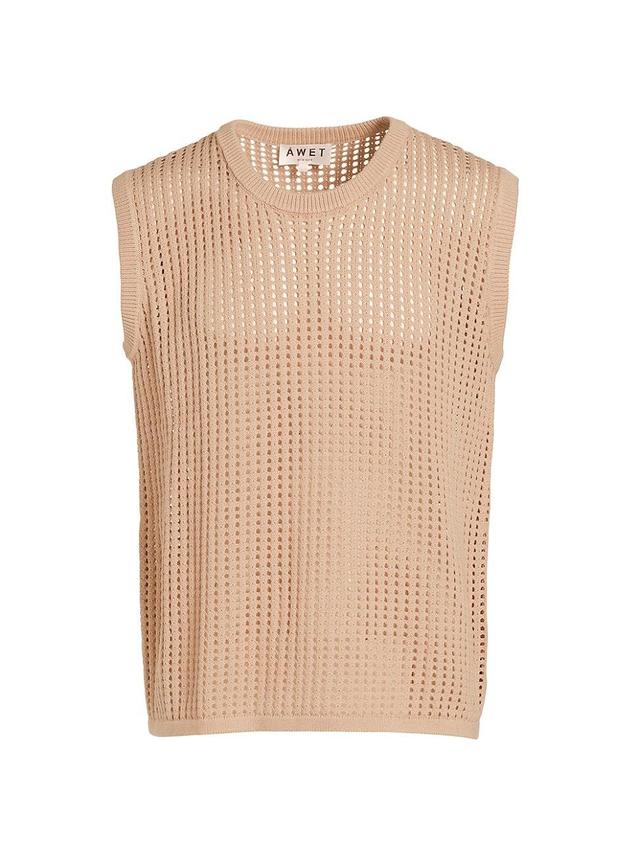 Mens Eyob Cotton Open-Knit Tank Top Product Image