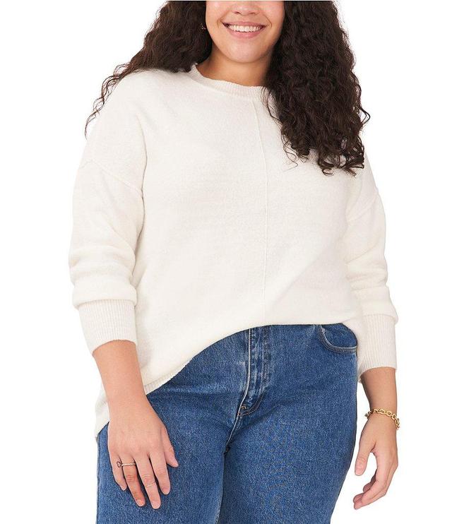 Vince Camuto Plus Size Crew Neck Long Sleeve Sweater Product Image