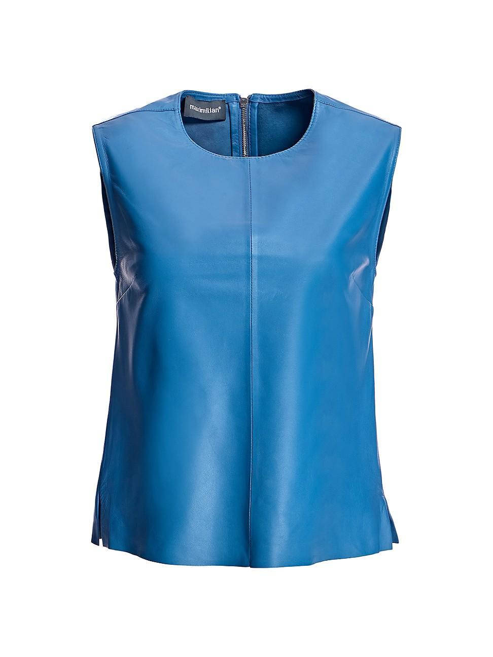 Womens Leather Pullover Shirt Product Image