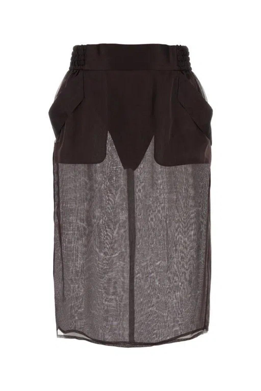 SAINT LAURENT Skirts In Brown Product Image