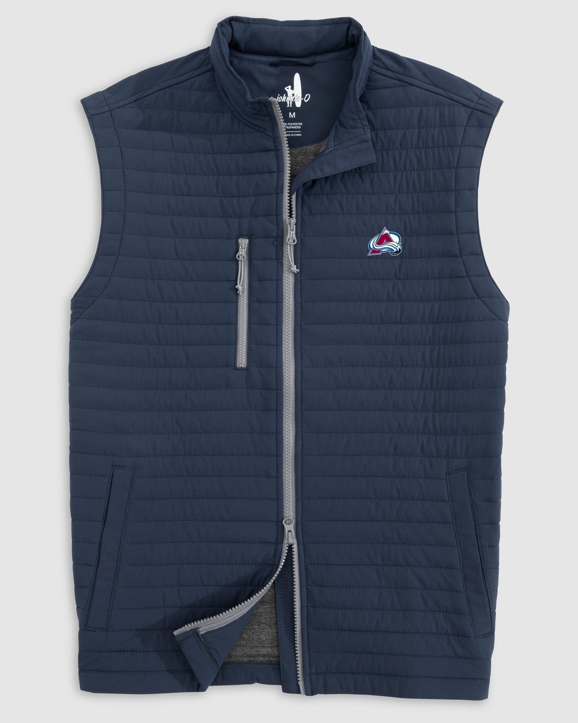 johnnie-O Colorado Avalanche Crosswind Quilted Performance Vest Product Image