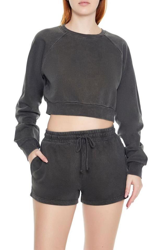 Cropped Mineral Wash Pullover | Forever 21 Product Image