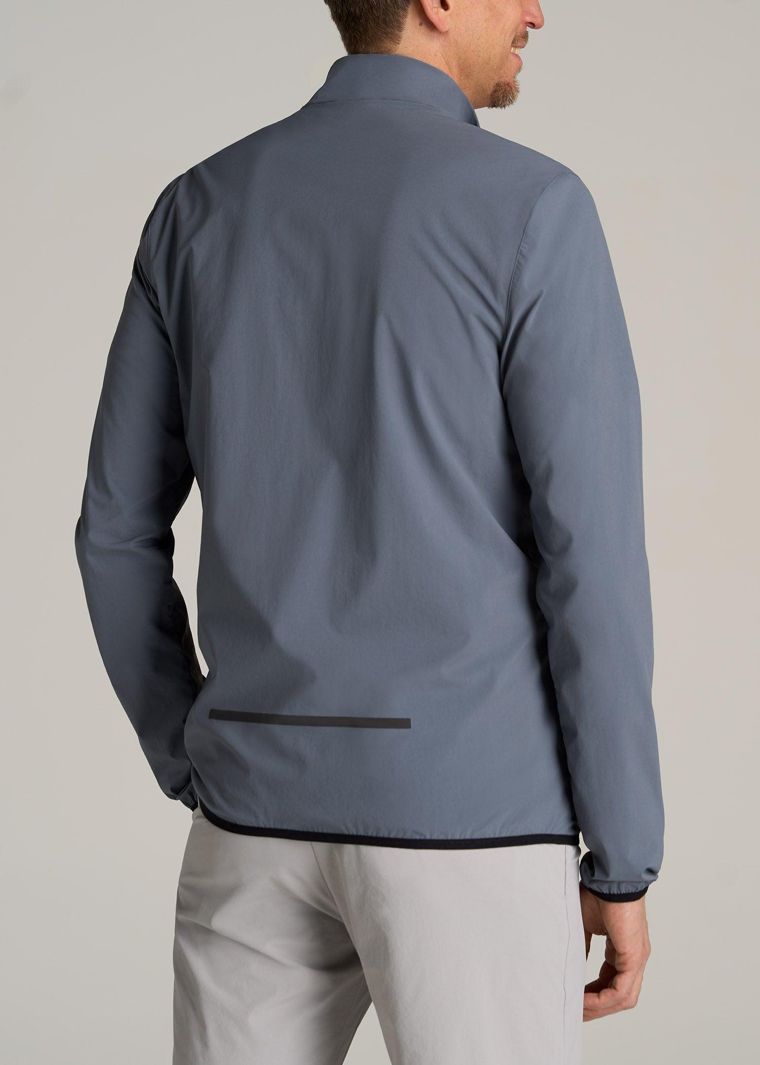 Tall Men's Softshell Jacket for Outdoor Training in Smoky Blue Male Product Image