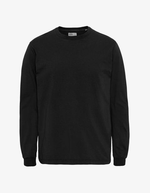 Oversized Organic LS T-shirt - Deep Black Product Image