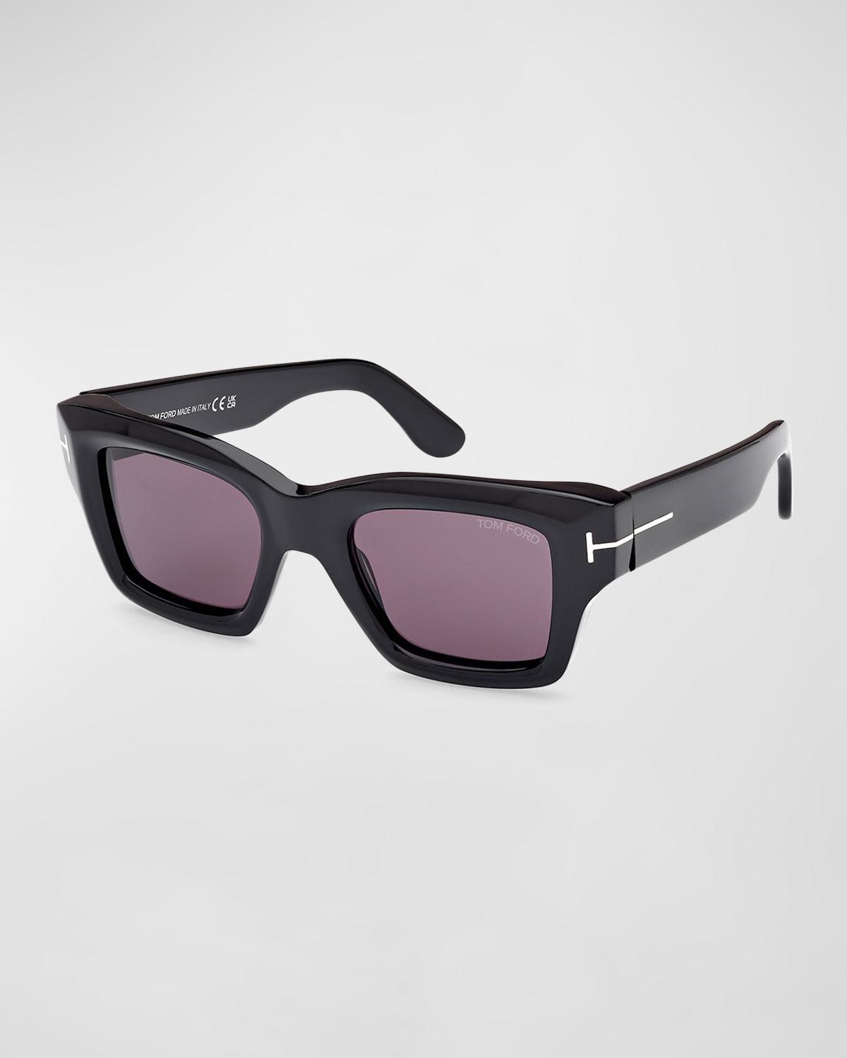 Mens Ilias Acetate Square Sunglasses Product Image