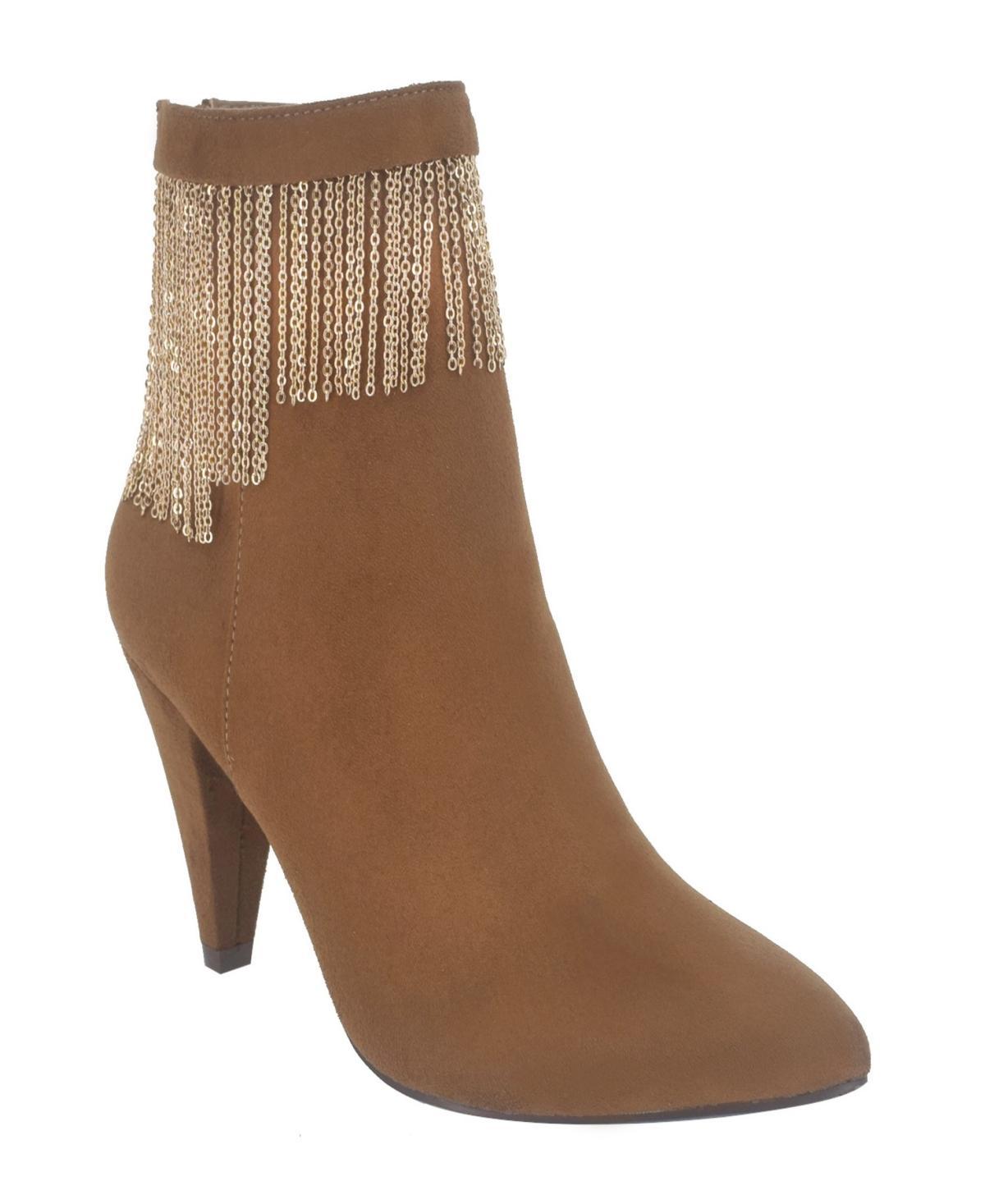 Impo Womens Toledo I Chain Fringe Ankle Boots Product Image