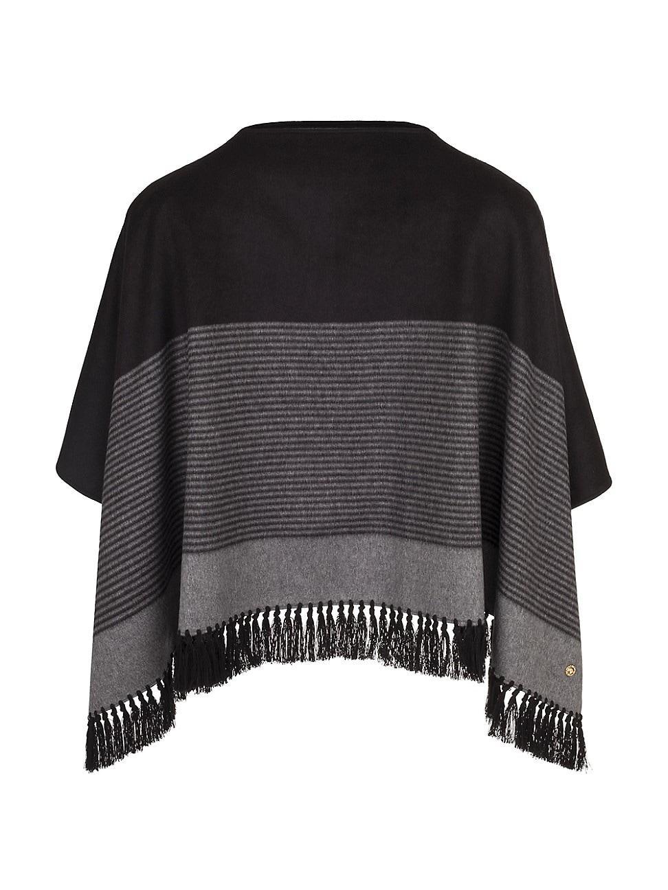 Mens Silk and Cashmere Poncho Product Image