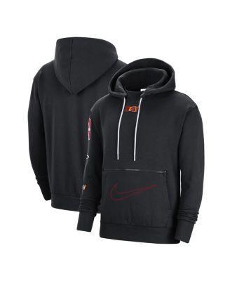 Mens Nike Black Miami Heat 2022/23 City Edition Courtside Heavyweight Fleece Pullover Hoodie Product Image