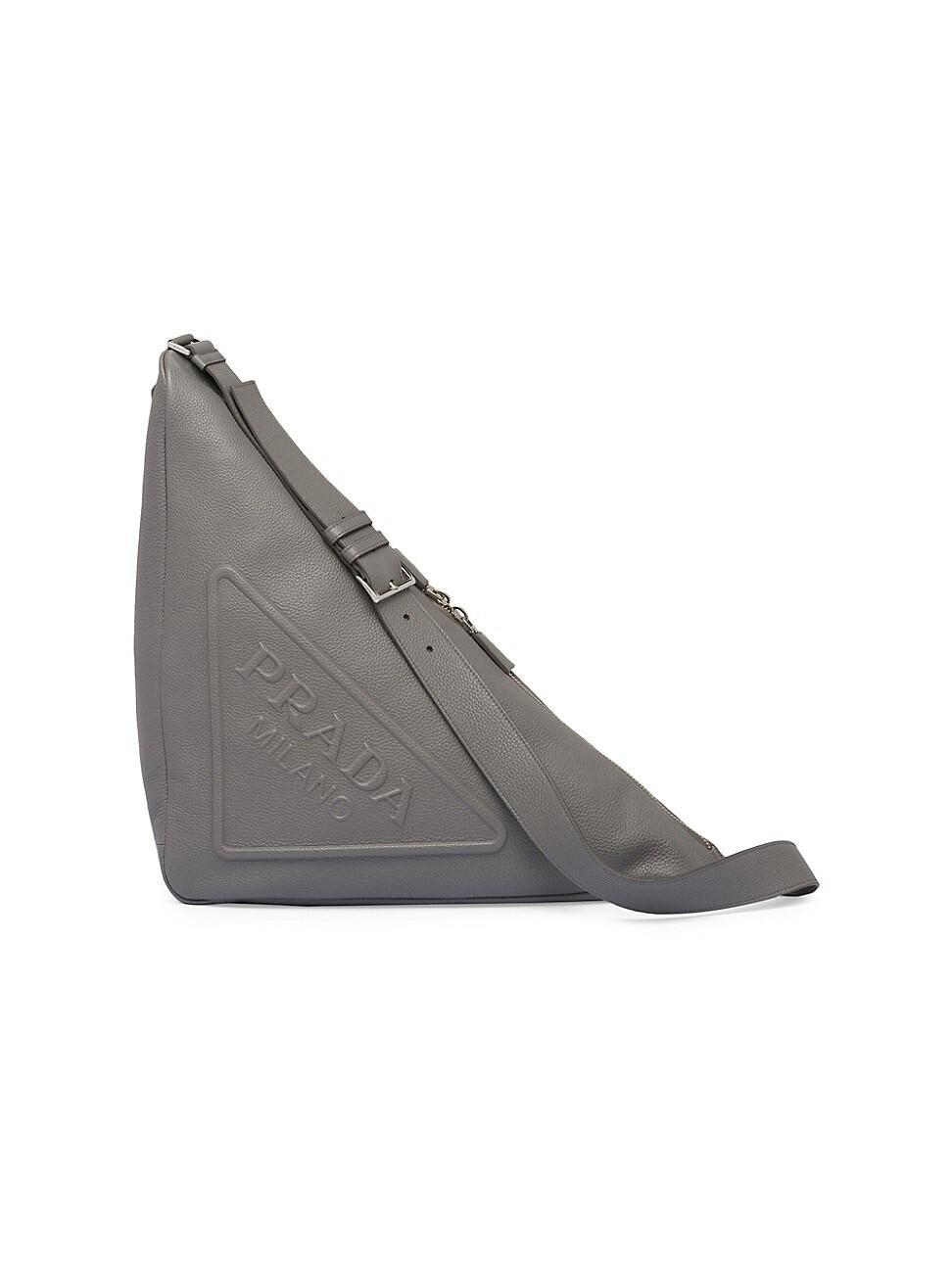 Mens Large Leather Prada Triangle Bag Product Image