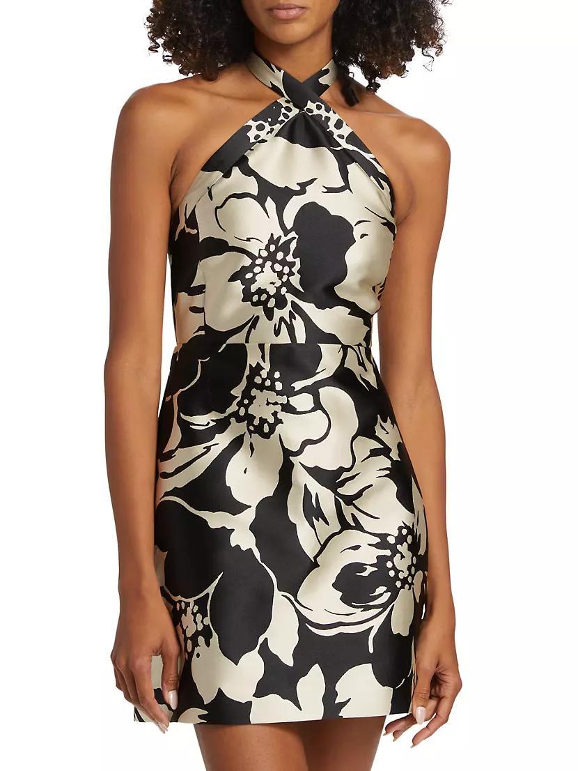 Fernanda Floral Satin Minidress Product Image