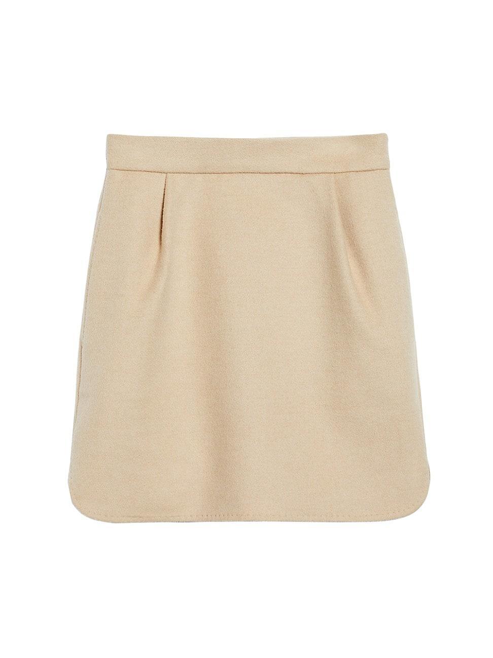 Womens Bobbio Wool Miniskirt Product Image