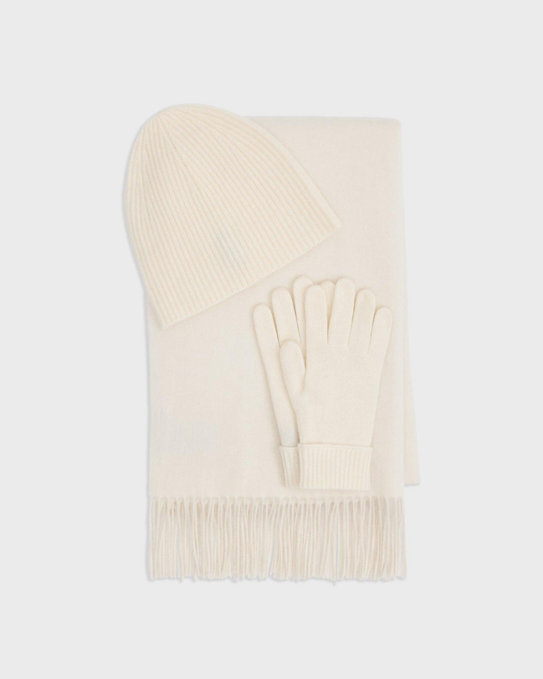 Scarf, Hat & Gloves Set in Cashmere Product Image