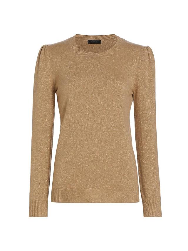 Womens COLLECTION Shine Puff-Sleeve Sweater Product Image