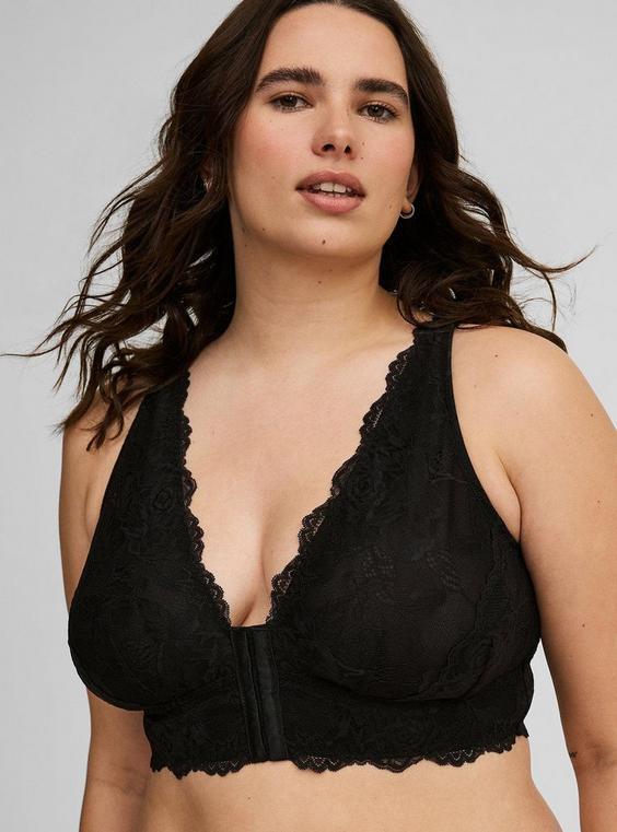 Lightly Lined Front Close Bralette Product Image