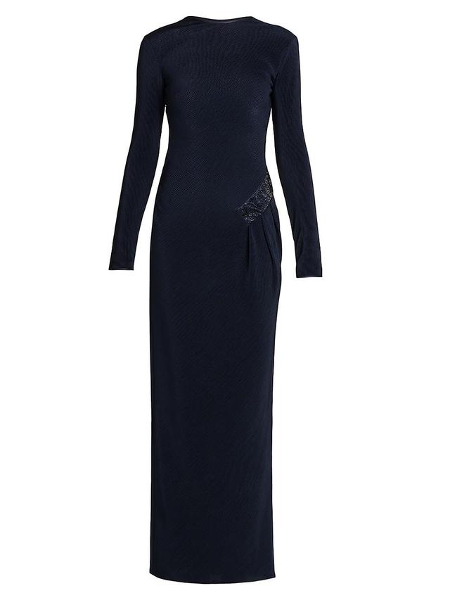 Womens Embellished Hip Jersey Gown Product Image