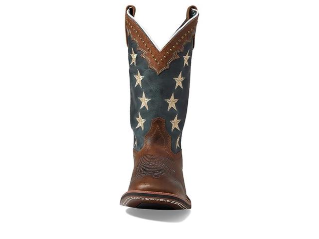 Laredo Early Star Womens Leather Cowboy Boots Blue Blue Product Image