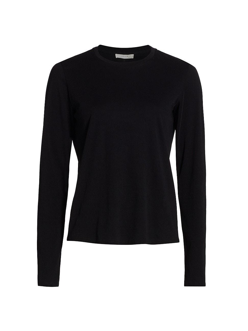 The Row Sherman Long Sleeve Cotton Jersey Top Product Image