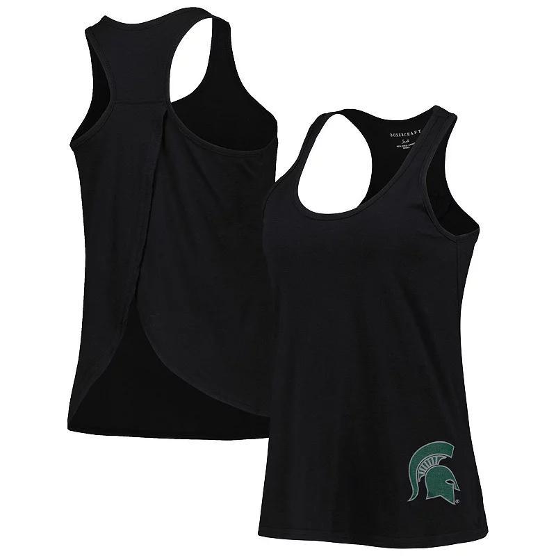 Womens Michigan State Spartans Charm 2.0 Scoop Neck Open Back Racerback Tank Top Product Image