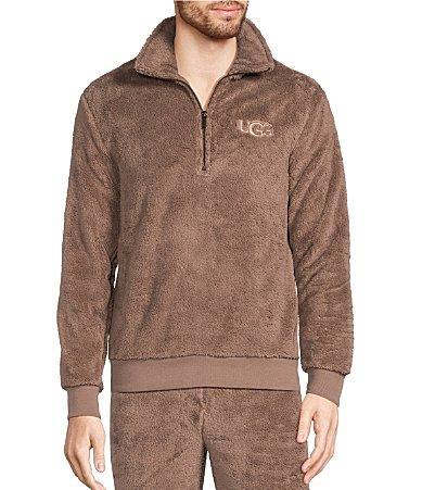 UGG Loungewear Zeke Faux-Sherpa Long-Sleeve Half Product Image