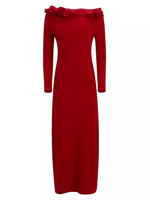 Lunaire Cashmere Rose Off-the-Shoulder Gown Product Image