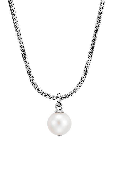 Womens Chain Sterling Silver & 11.5-12MM Freshwater Pearl Pendant Necklace Product Image