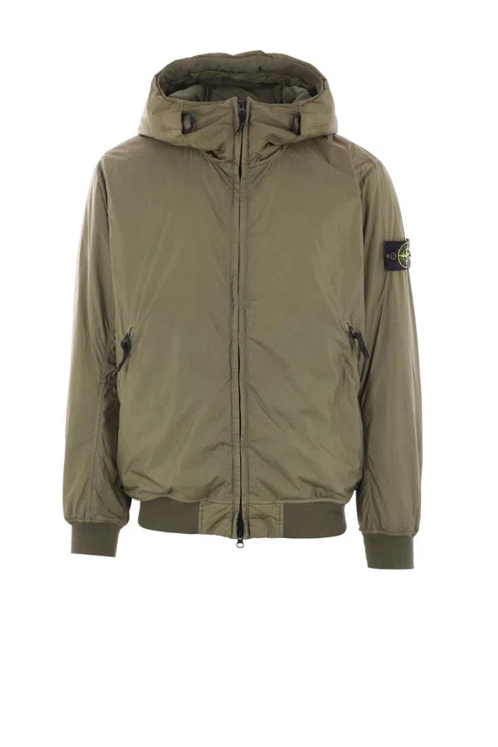 STONE ISLAND Zip In Green Product Image