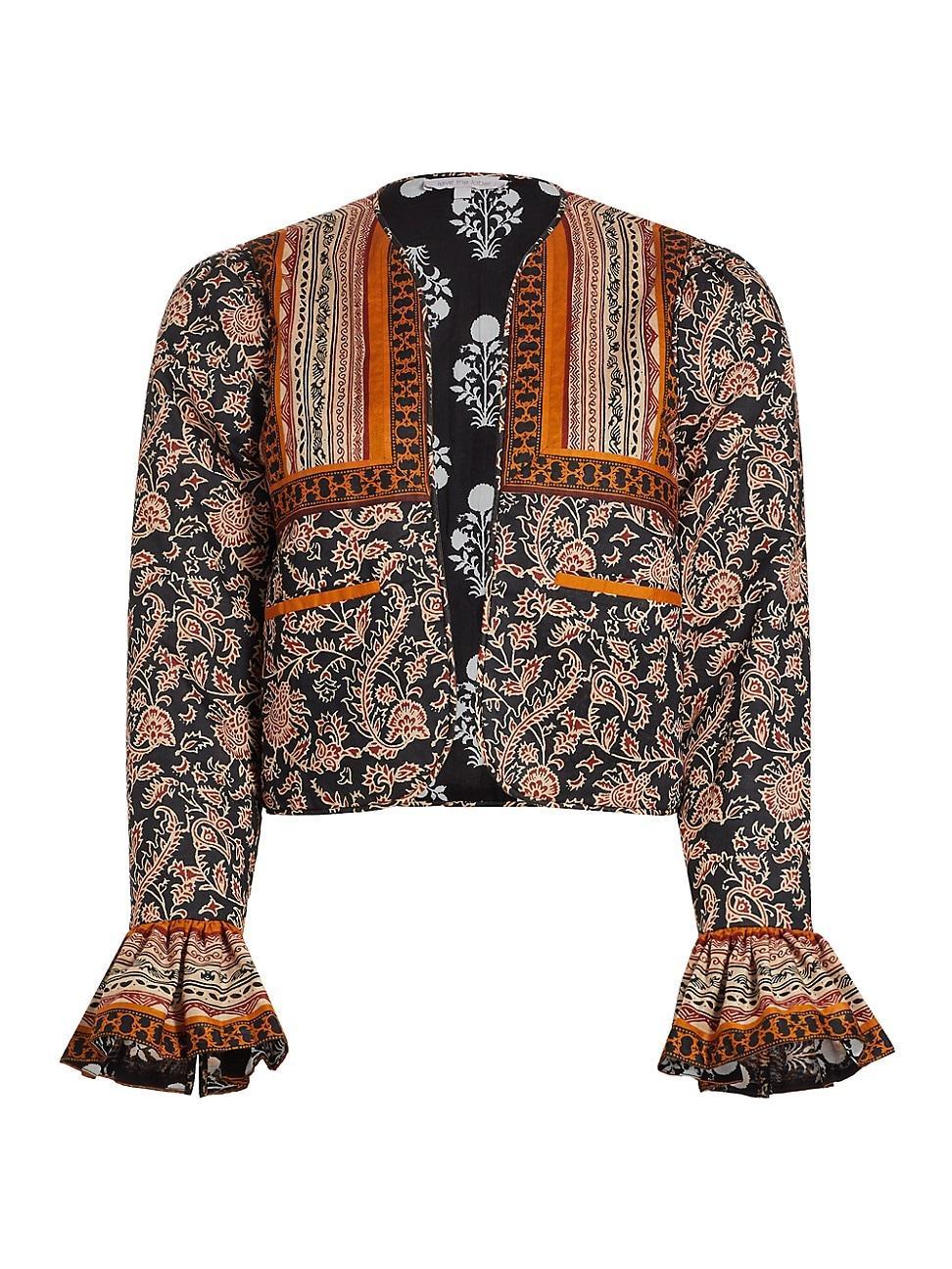 Womens Jaelyn Floral Cotton Jacket Product Image