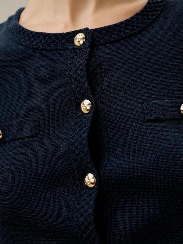 Merino Wool Golden Buttons Cardigan Product Image