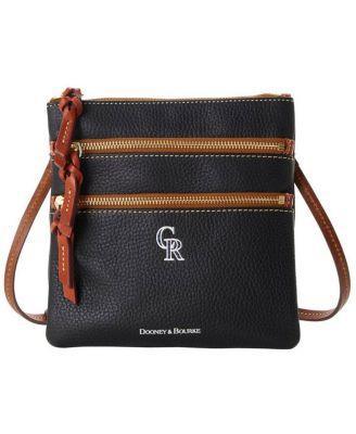 Womens Dooney & Bourke Colorado Rockies Pebble Triple-Zip Core Crossbody Purse Product Image