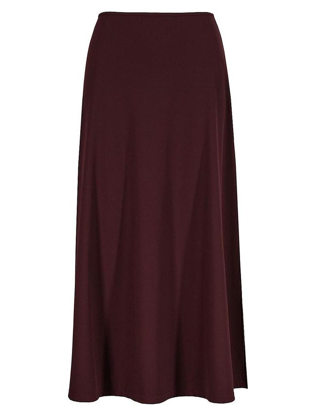 Womens Wine Kikoi Midi-Skirt Product Image