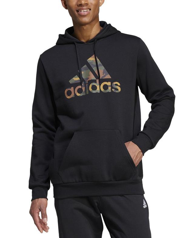 adidas Mens Camo Logo Badge of Sport Hoodie Product Image