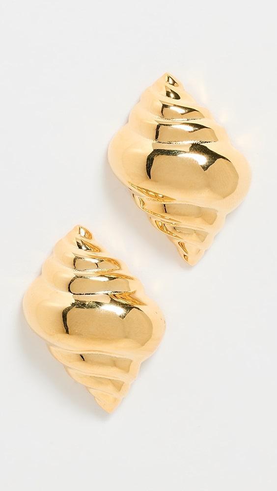 Kenneth Jay Lane Polished Shell Earrings | Shopbop Product Image