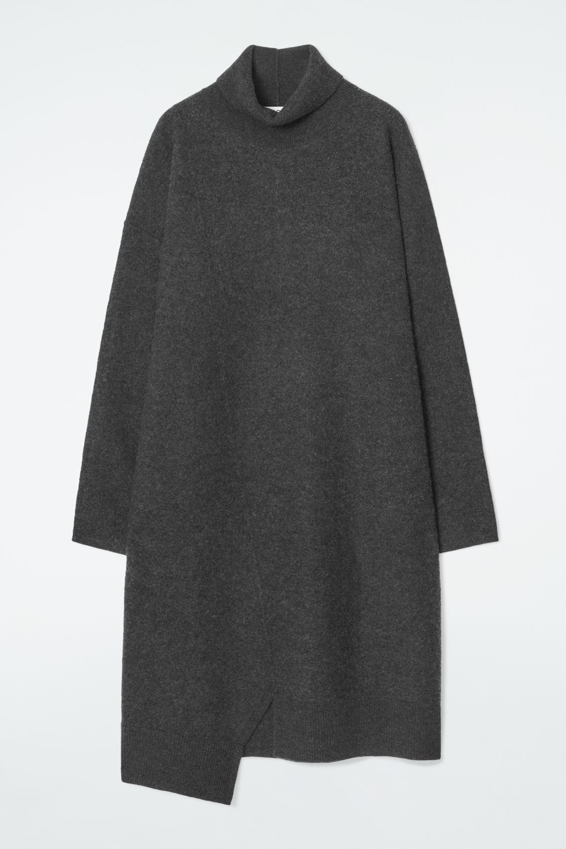 ASYMMETRIC MERINO WOOL DRESS Product Image