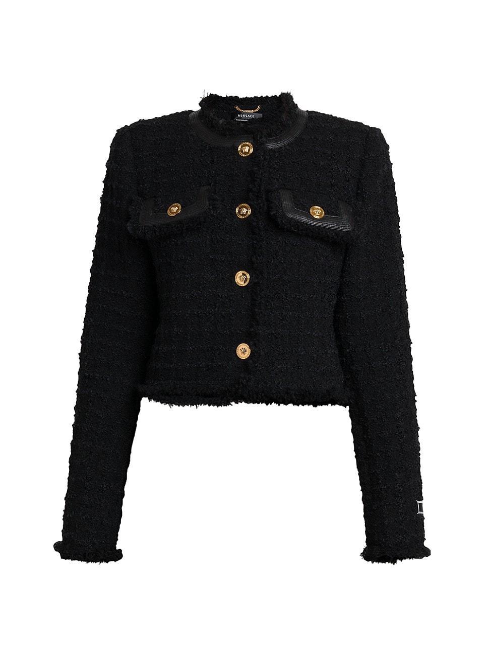 Womens Textured Tweed Heritage Jacket Product Image