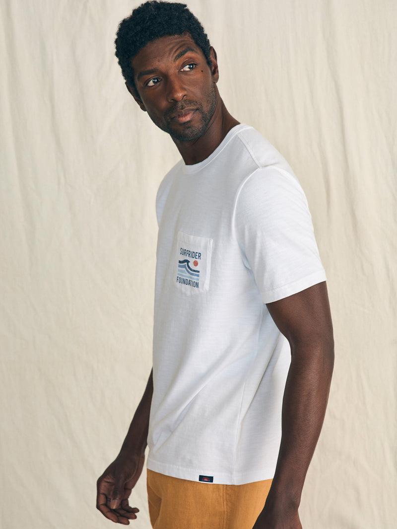 Short-Sleeve Surfrider Sunwashed Pocket Tee - White Product Image