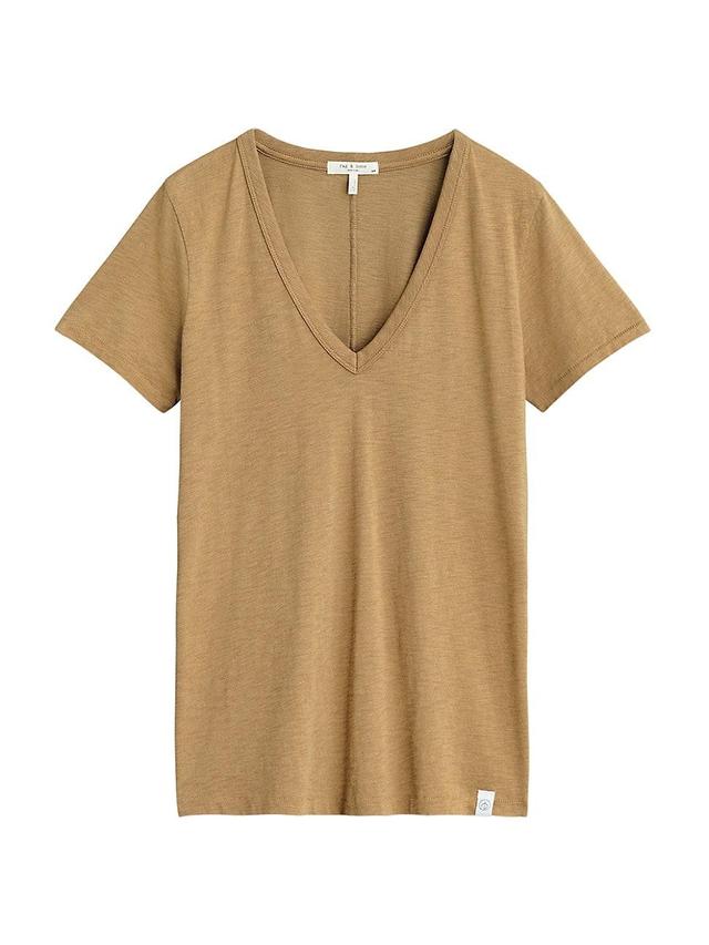 rag & bone The Slub V-Neck Organic Pima Cotton T-Shirt Product Image