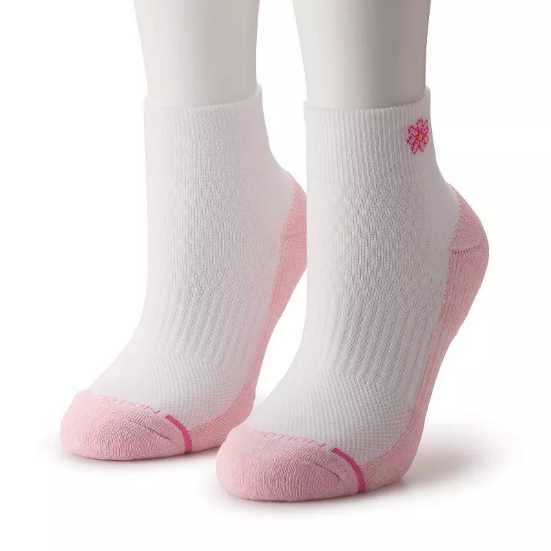 Womens Dr. Motion 2-Pack Daisy Compression Quarter Top Socks Product Image