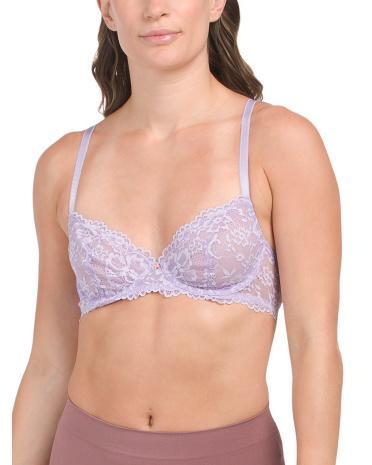 Floral Lace Unlined Bra For Women Product Image