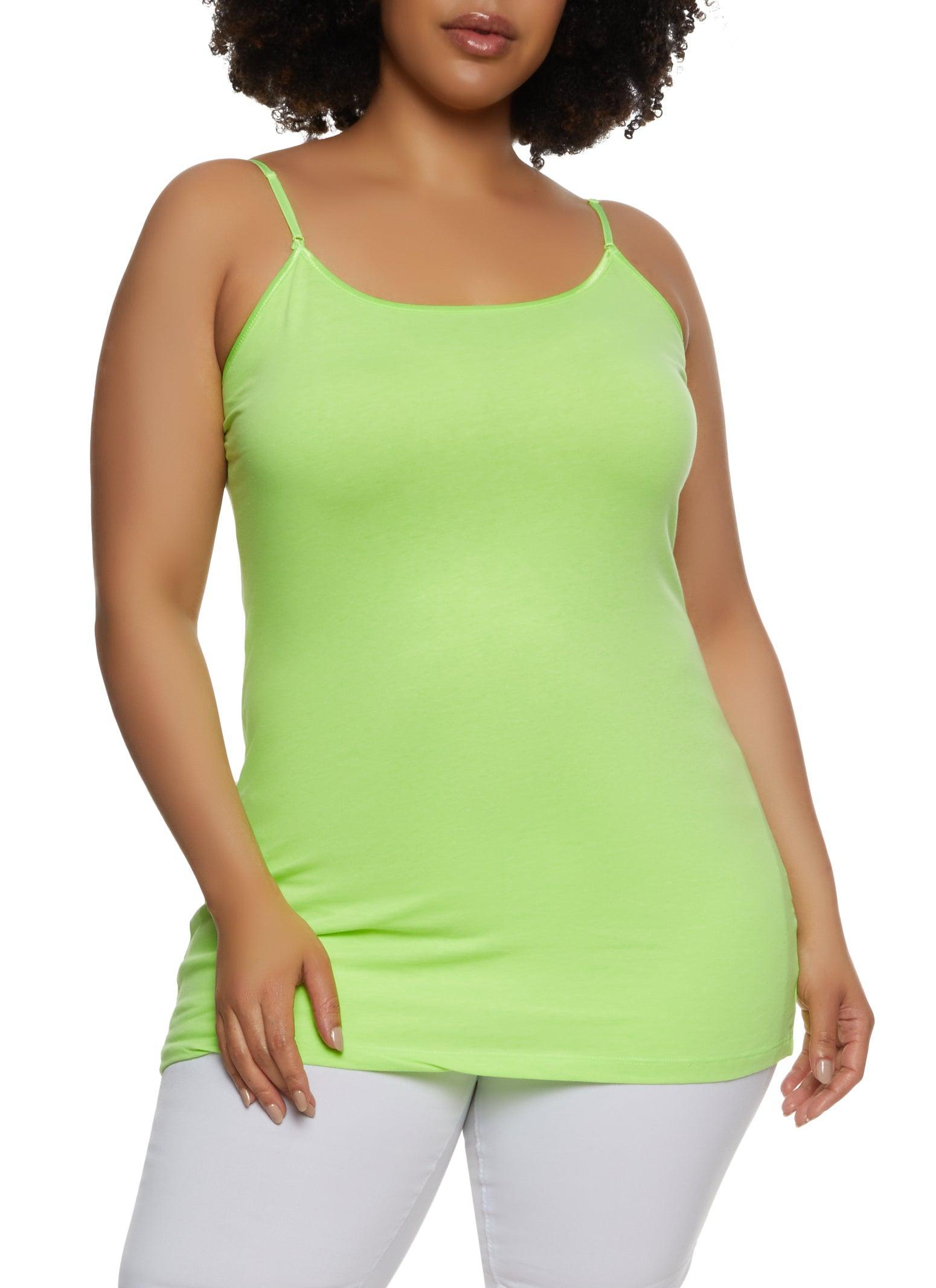 Womens Plus Size Solid Scoop Neck Cami Product Image