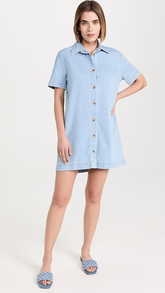 Enza Costa Soft Denim Shirt Dress | Shopbop Product Image