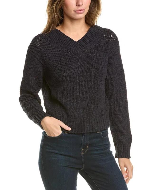 VINCE V-neck Sweater In Navy Product Image