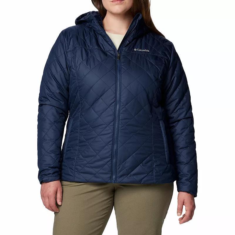 Plus Size Columbia Copper Crest II Hooded Jacket, Womens Dark Grey Product Image