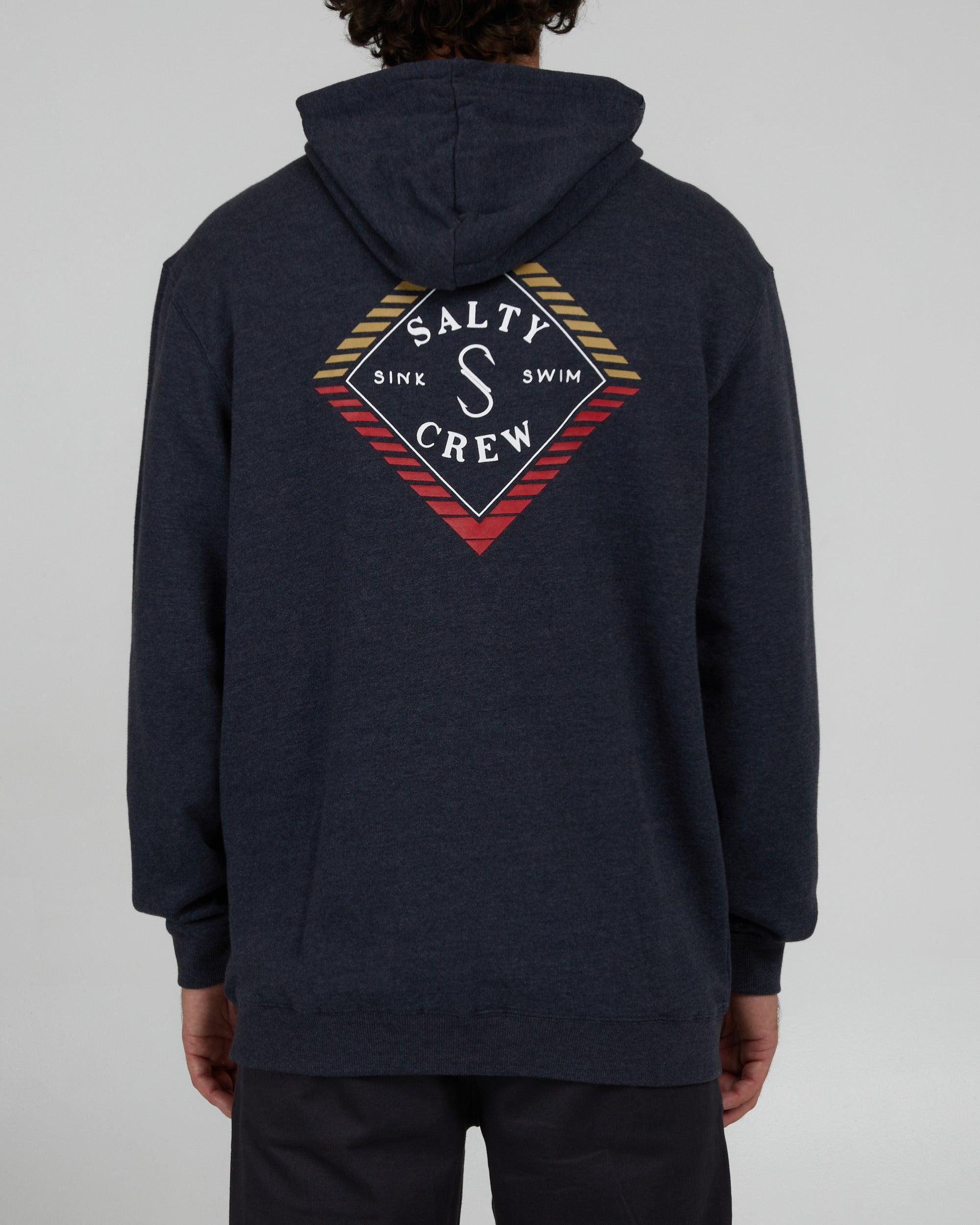 Faded Navy Heather Zip Fleece Male Product Image