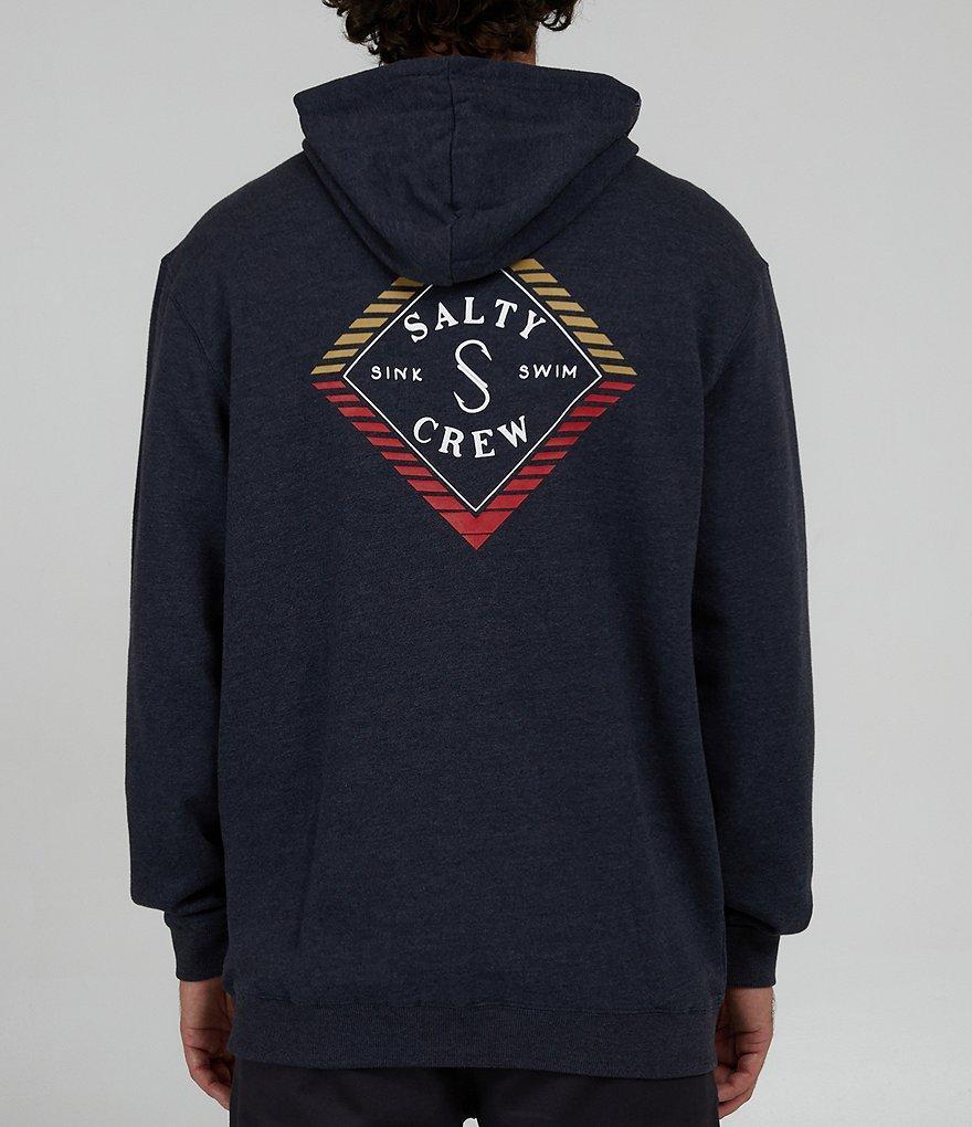 Salty Crew Long Sleeve Faded Zip Fleece Hoodie Product Image