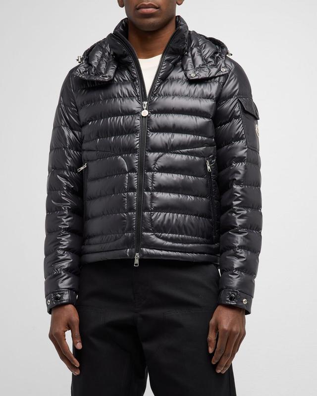 Mens Lauros Quilted Hooded Down Jacket Product Image