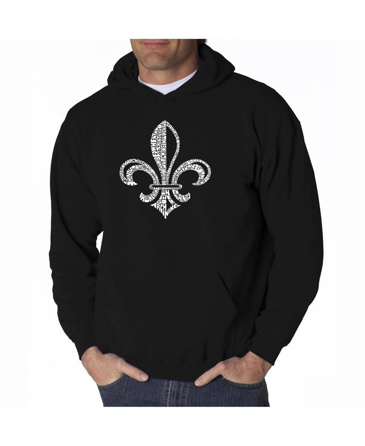 La Pop Art Mens Word Art Hoodie - When the Saints Go Marching in Product Image