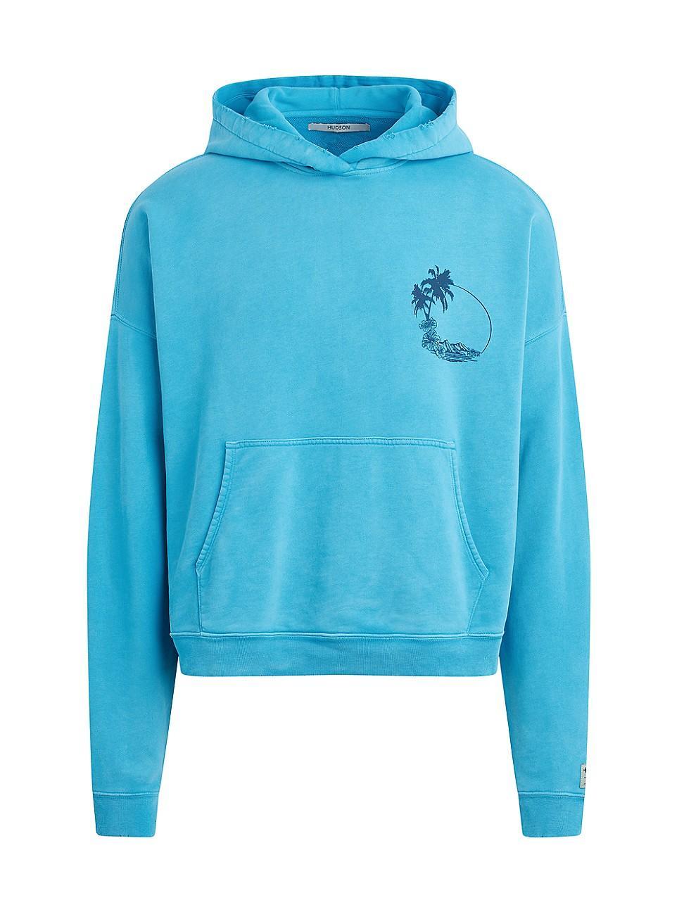 Mens Cropped Palm Graphic Hoodie Product Image