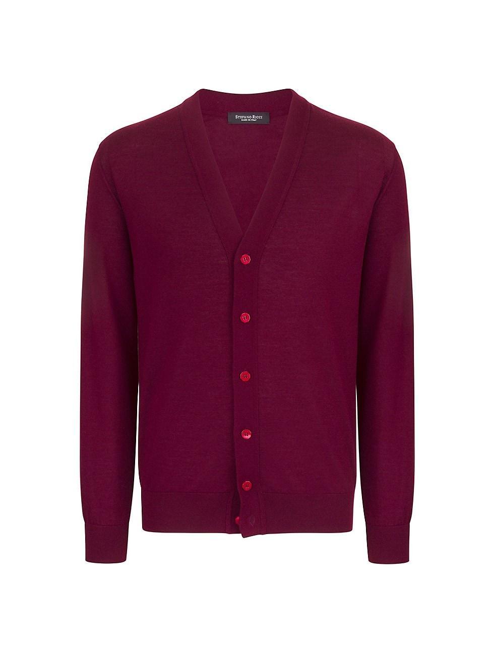 Mens Cashmere And Silk Cardigan Product Image