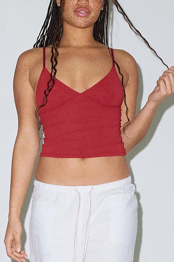 Out From Under Je Taime Mesh Cropped Cami Womens at Urban Outfitters Product Image