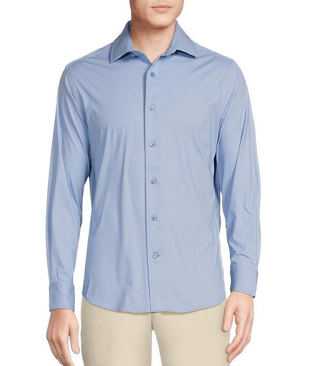 Daniel Cremieux Signature Label Solid Italian Knit Oxford Long Sleeve Woven Shirt Product Image